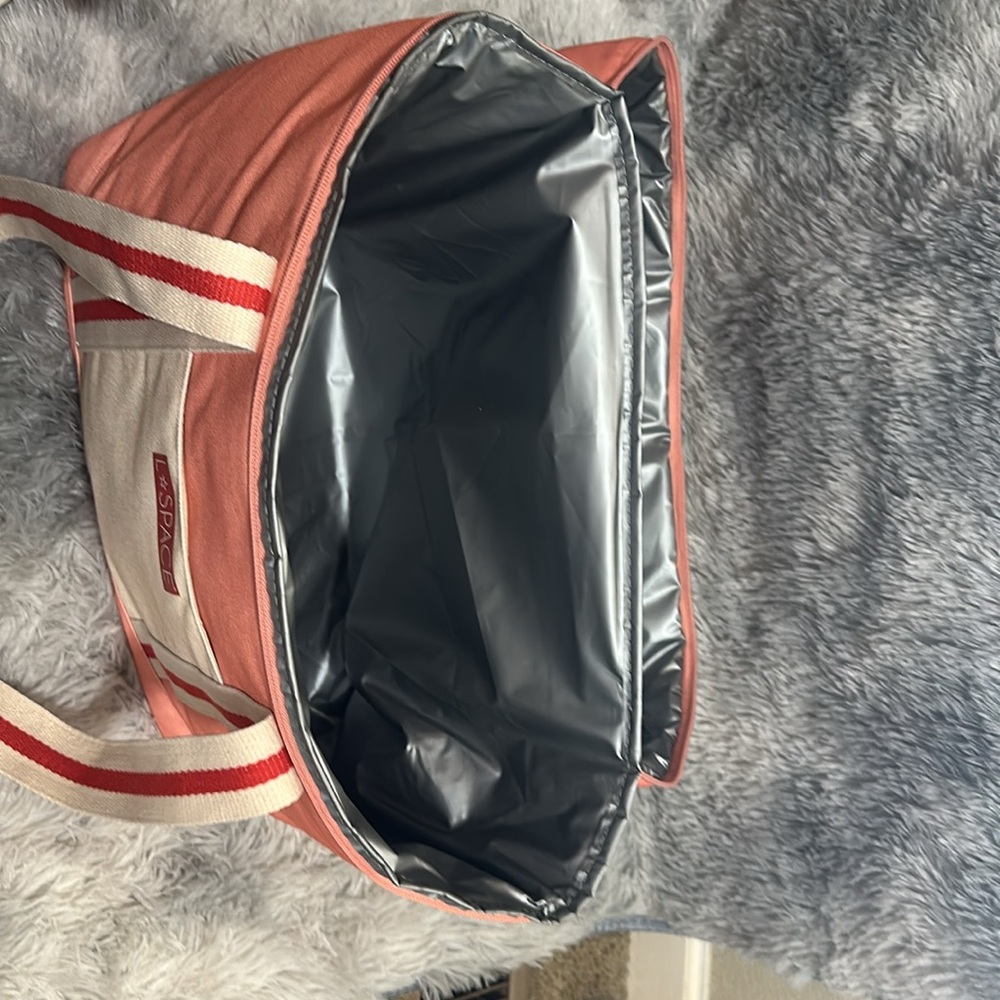 L*Space Coastal Cooler Bag in Coral NWT FabFitFun - Picture 2 of 4